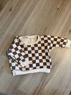 Baby Checkered Crew Neck
